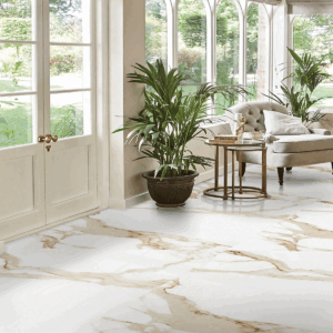 Rigato Brown effetto marmo beige e brown