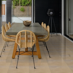 Terrazza outdoor con pavimento effetto rovere - gres porcellanato effetto legno per esterni